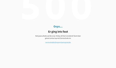 error 500 page